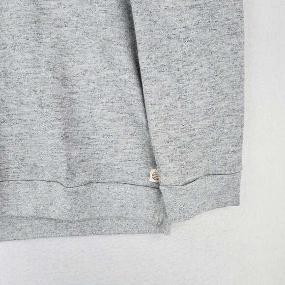 Marine Layer Sweater Mens XXL Heather Gray Sherpa Crew Neck Pullover Casual NEW - Picture 4 of 13